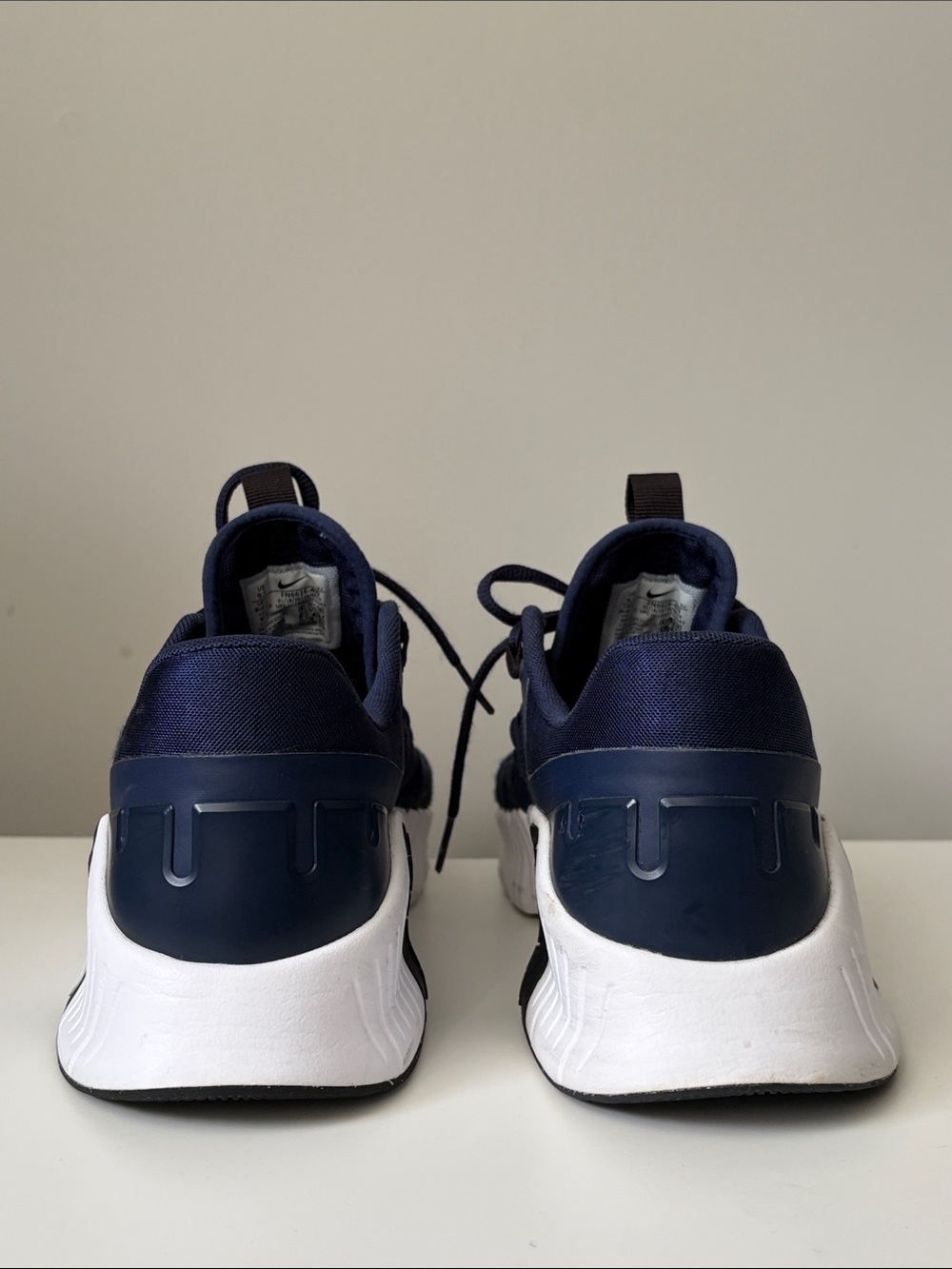 Nike Free Metcon 5, College Navy Blue and White, M 9.5 / W 11 - Picture 3 of 7